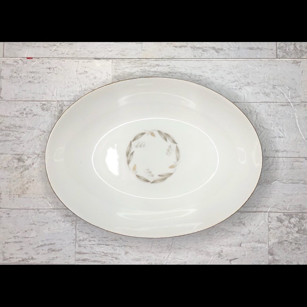 Kaysons Fine China Golden Fantasy 10 1/2”Oval Bowl